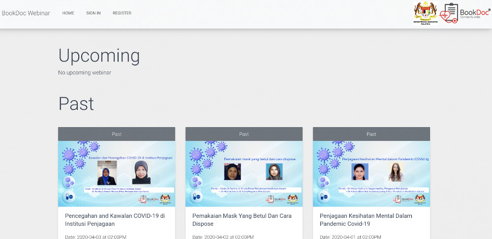The Webinar video site where you can video their ‘Webinar’ sessions. — SoyaCincau pic