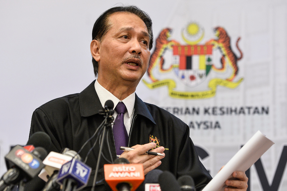 Health director-general Datuk Seri Dr Noor Hisham speaks during a press conference in Putrajaya April 21, 2020. u00e2u20acu201d Picture by Miera Zulyanan