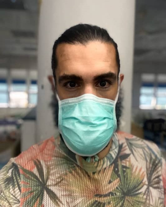 Out of the hospital and into a hotel for self-isolation for the next two weeks. — Picture courtesy of Adam Bond.