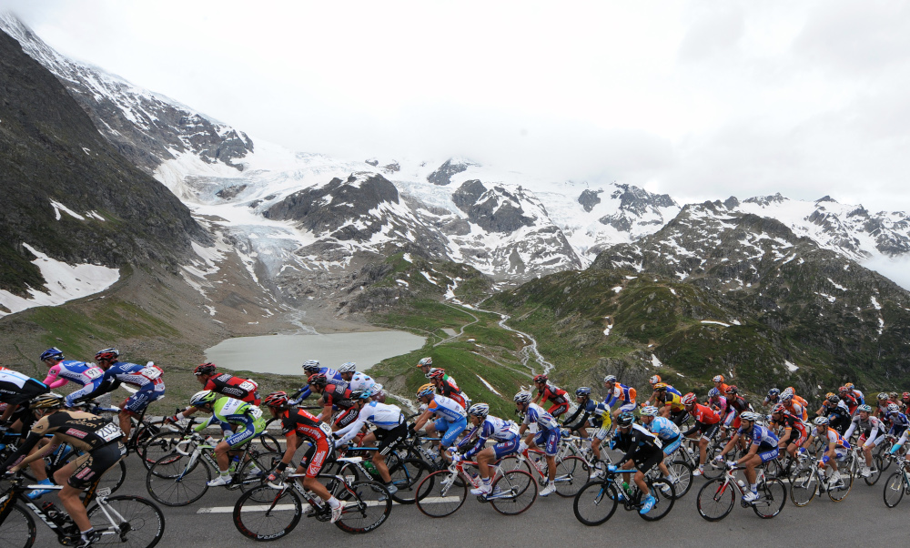 In this file photo taken June 17, 2010 the pack rides during the sixth stage Meringen u00e2u20acu201d La Punt of the Tour de Suisse cycling race. The Tour de Suisse was cancelled on April 3, 2020 in the face of the coronavirus pandemic. u00e2u20acu201d AFP pic 