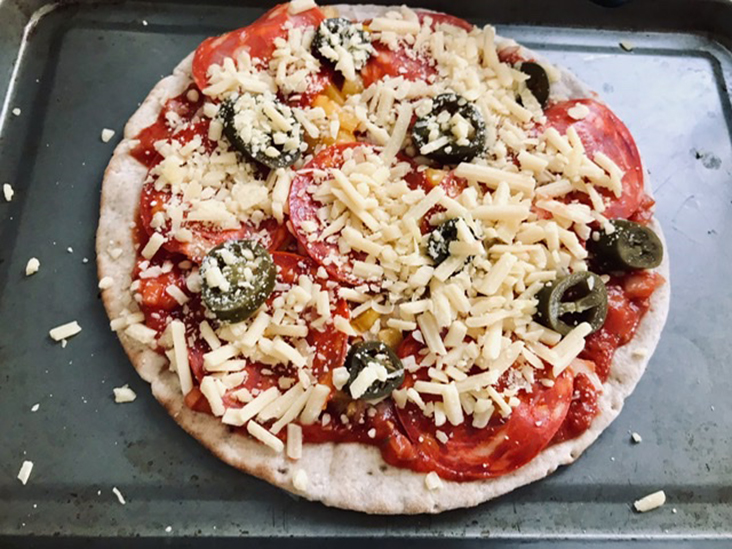 Assembling your own pizza with your favourite toppings is half the fun