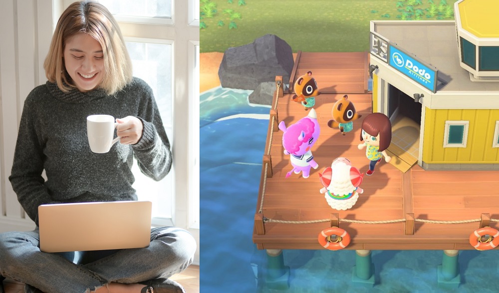 A Japanese company experimented with meeting up in Animal Crossing to see how it would fare against conventional video conferencing apps like Zoom. u00e2u20acu201d Picture via Pexels and Twitter/animalcrossing 