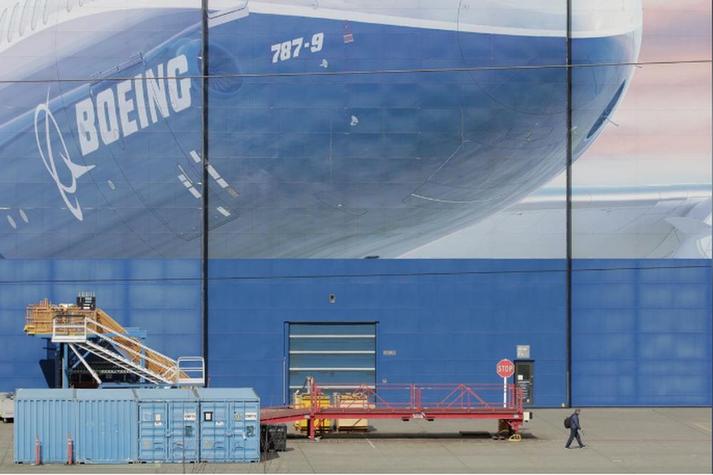 A worker leaves the Boeing Everett Factory, amid the coronavirus disease (Covid-19) outbreak, in Everett, Washington, US, March 23, 2020. u00e2u20acu201d Reuters pic