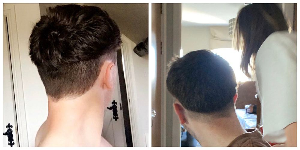 Expectation vs reality: What Twitter user @chirojake wanted and what he got after his girlfriend gave him a haircut. u00e2u20acu201d Pictures from Twitter/@chirojake