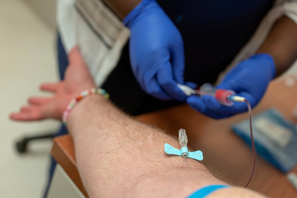 A healthcare professional takes blood to test for antibodies at Mt Sinai Hospital as the spread of the Covid-19 continues in New York April 25, 2020. u00e2u20acu201d Reuters pic