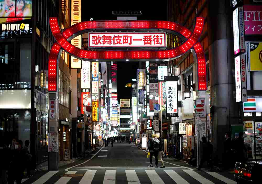 Less than usual passersby are seen on the street after the government announced the state of emergency for the capital at Kabukicho shopping and entertainment district in Tokyo, Japan April 8, 2020. u00e2u20acu201d Reuters pic