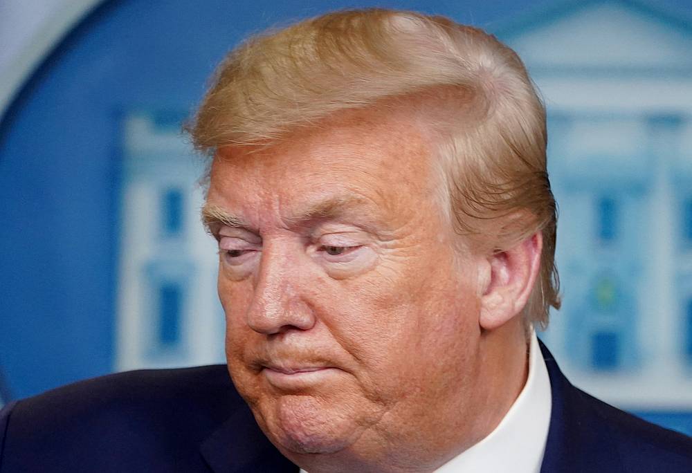 US President Donald Trump leads the daily coronavirus task force briefing at the White House in Washington, April 7, 2020. u00e2u20acu201d Reuters pic
