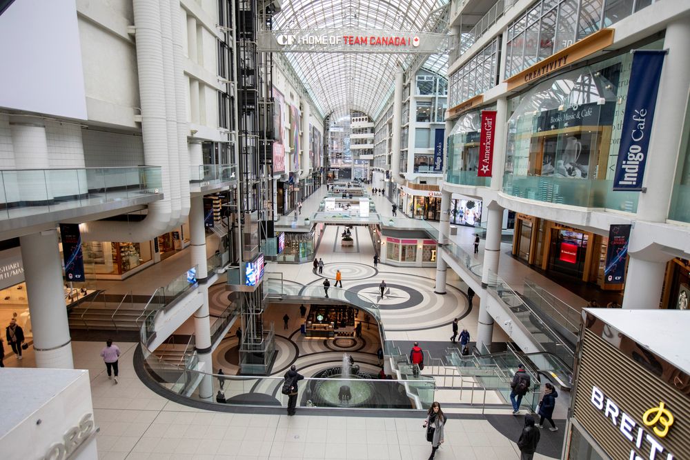 The Eaton Centre shopping mall on the day that the province of Ontario declared a state of emergency as the number of novel coronavirus cases continued to grow in Toronto, Ontario, Canada March 17, 2020. u00e2u20acu201d Reuters pic