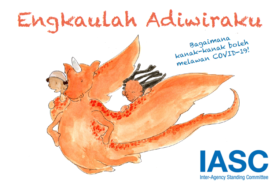 The story book features a creature named Ario, who helps explain how children can protect themselves during the pandemic. u00e2u20acu2022 Picture courtesy of Inter-Agency Standing Committee