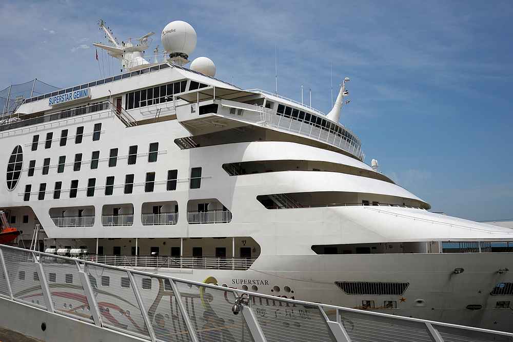 View of Star Cruise's Superstar Gemini, which is currently being accessed for use as temporary accommodation for migrant workers, berthed at Marina Bay Cruise Centre, Singapore April 17, 2020. u00e2u20acu201d Reuters pic