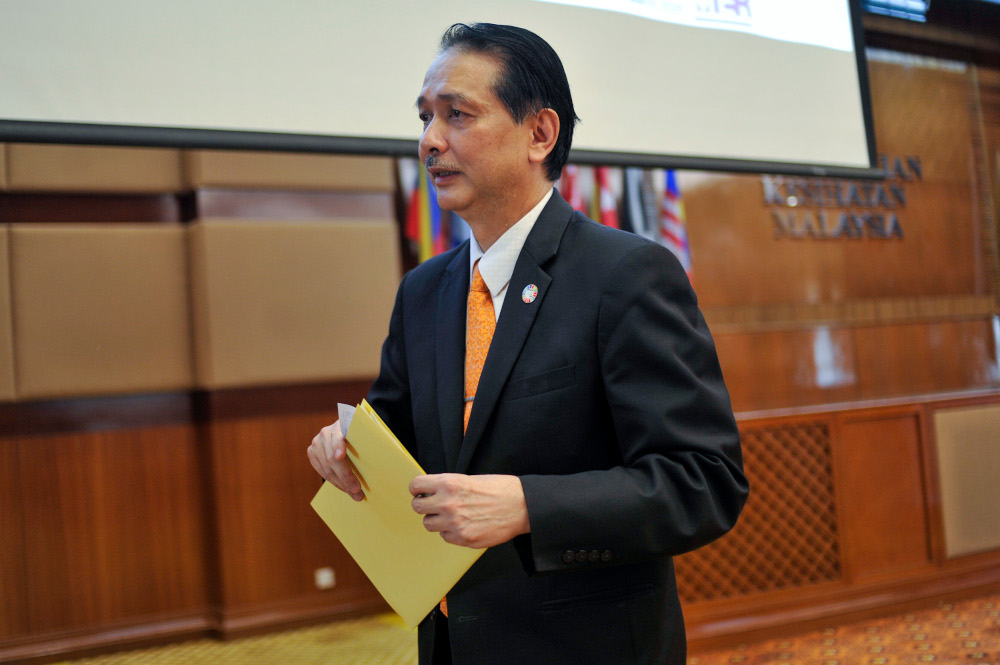 Health Director-General Datuk Dr Noor Hisham Abdullah speaks during a press conference in Putrajaya April 1, 2020. u00e2u20acu201d Picture by Shafwan Zaidon