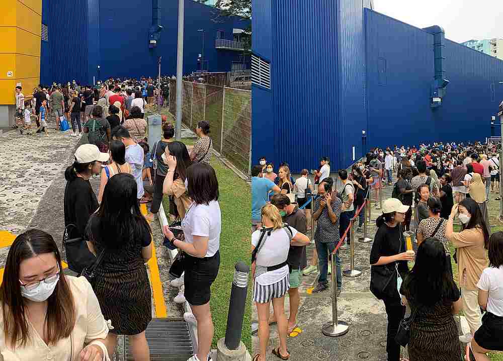 Singaporeans made a beeline for the Ikea Alexandra outlet last Saturday but the jury is still out on what exactly they were scrambling to stock up on. u00e2u20acu201d Pictures from Twitter/infernoxv