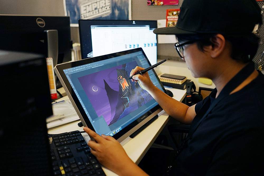 An Inspidea animation artist works on the Cartoon Network original series u00e2u20acu02dcMonster Beach.u00e2u20acu2122 u00e2u20acu201d Picture courtesy of Inspidea