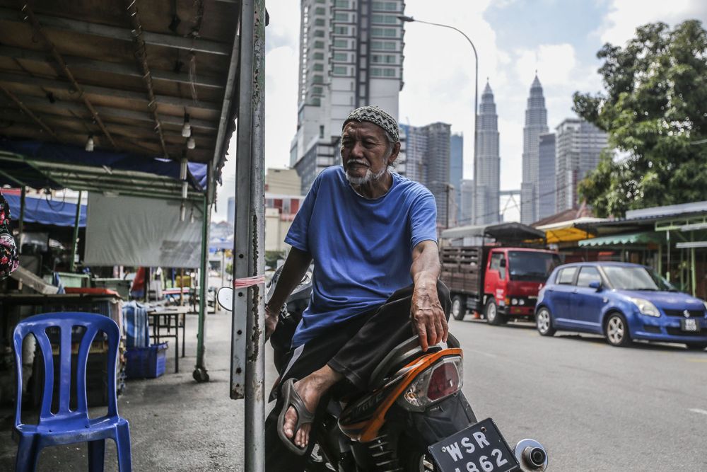Latif Ismail, a third generation resident of Kampung Baru, speaks to Malay Mail during an interview.