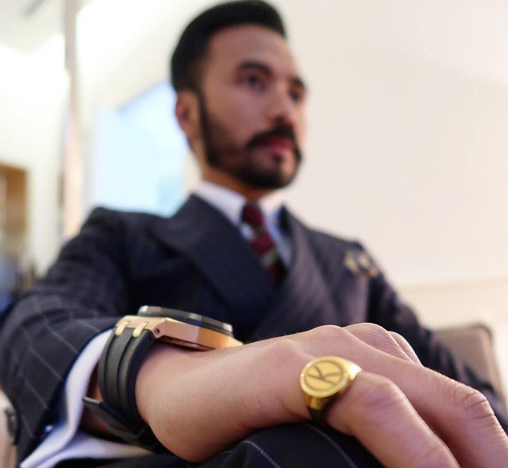 Wak Doyok's love for accessorising rubs the Johor royalty the wrong way over the custom ring bearing a royal crest. u00e2u20acu201d Instagram/wakdoyok