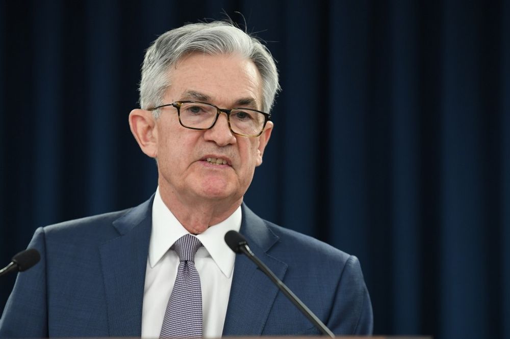 In this file photo taken on March 03, 2020 US Federal Reserve Chairman Jerome Powell gives a press briefing after the surprise announcement the FED will cut interest rates on March 3, 2020 in Washington, DC. u00e2u20acu201d AFP pic