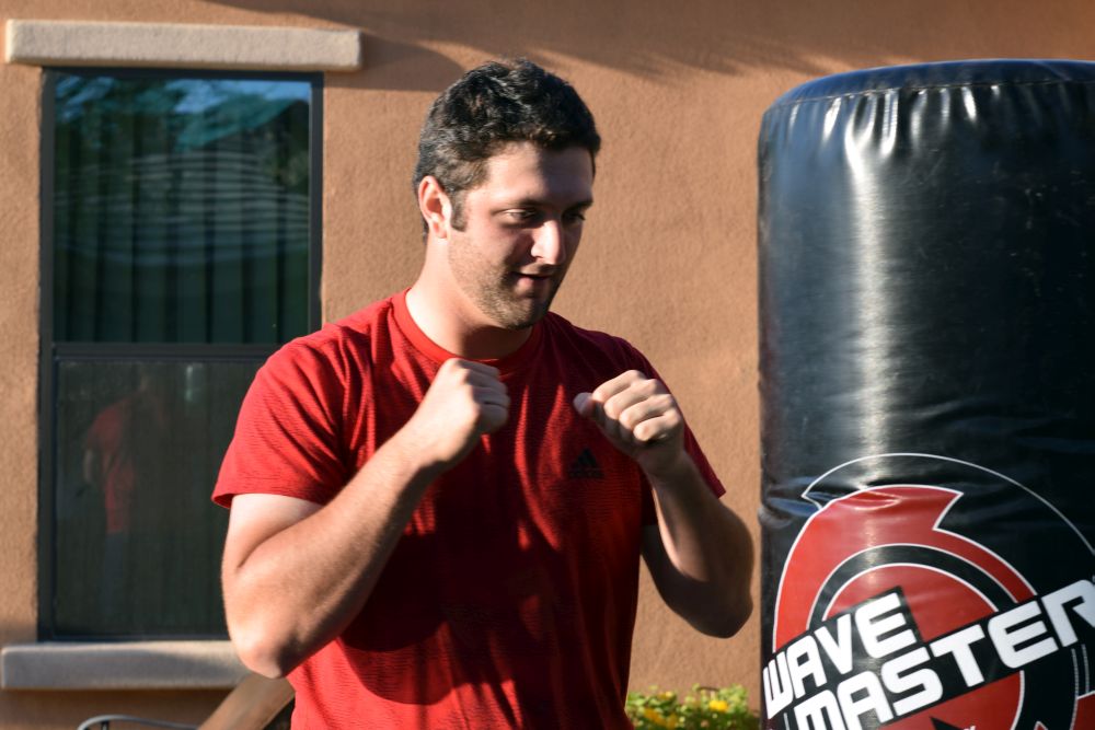 Rahm has kept himself physically active at home. — Picture courtesy of Jon Rahm