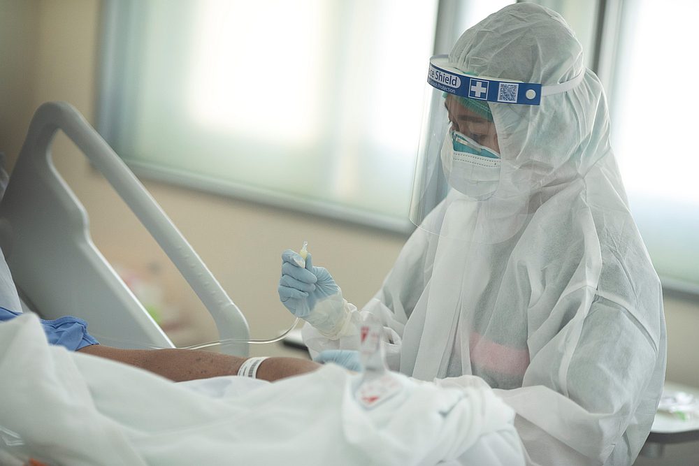 Nurse Tatsanee Onthong, 26, wears personal protective equipment (PPE) as she attends to a Covid-19 at King Chulalongkorn Memorial Hospital in Bangkok, Thailand April 22, 2020. u00e2u20acu201d Reuters pic