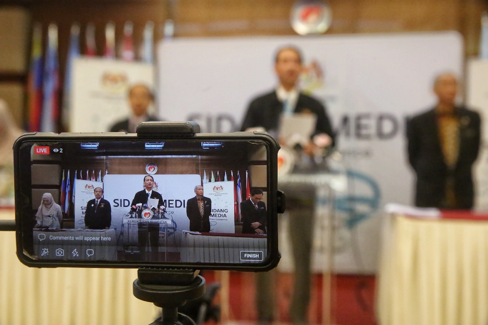 Health director-general Datuk Dr Noor Hisham Abdullah giving a press conference on Covid-19 in Putrajaya April 23, 2020. u00e2u20acu201d Picture by Choo Choy May