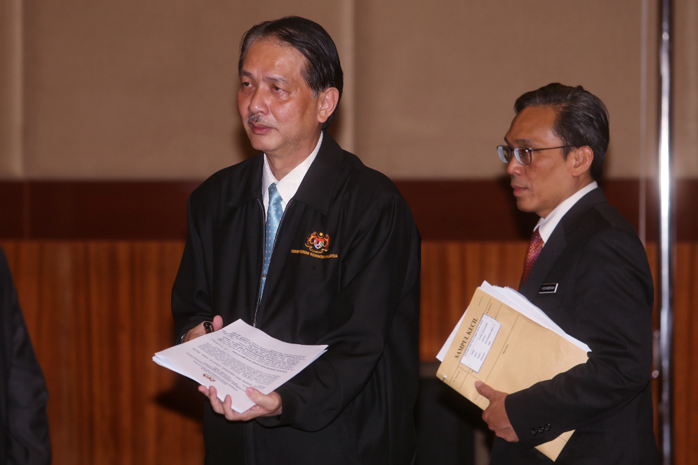 Health director-general Datuk Dr Noor Hisham Abdullah giving a press conference on Covid-19 in Putrajaya April 23, 2020. u00e2u20acu201d Picture by Choo Choy May
