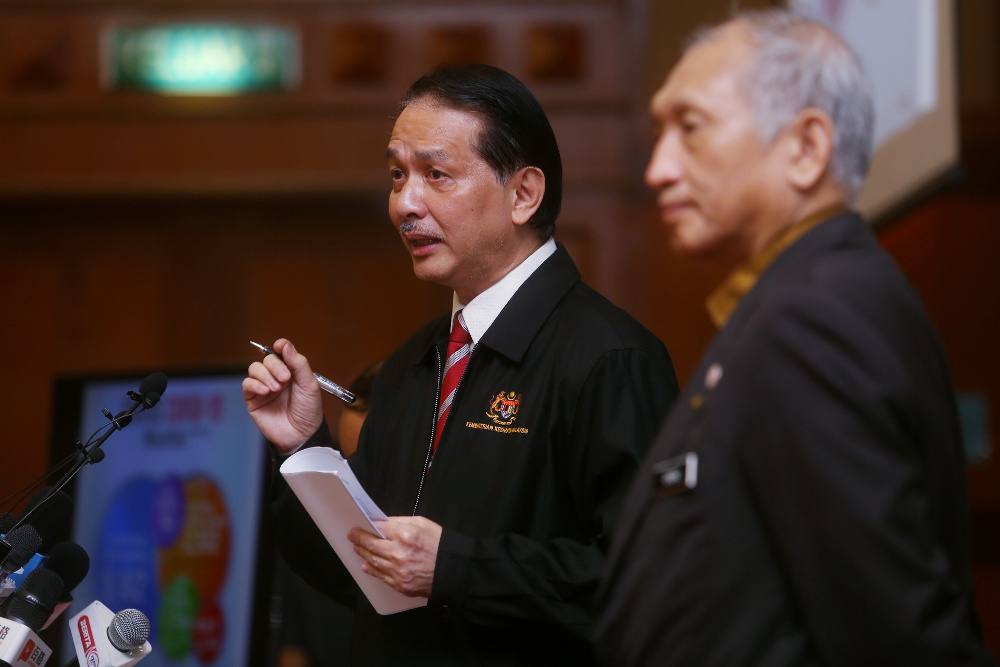 Health director-general Datuk Dr Noor Hisham Abdullah giving a press conference on Covid-19 in MOH , Putrajaya April 16, 2020. u00e2u20acu201d Picture by Choo Choy Mayn