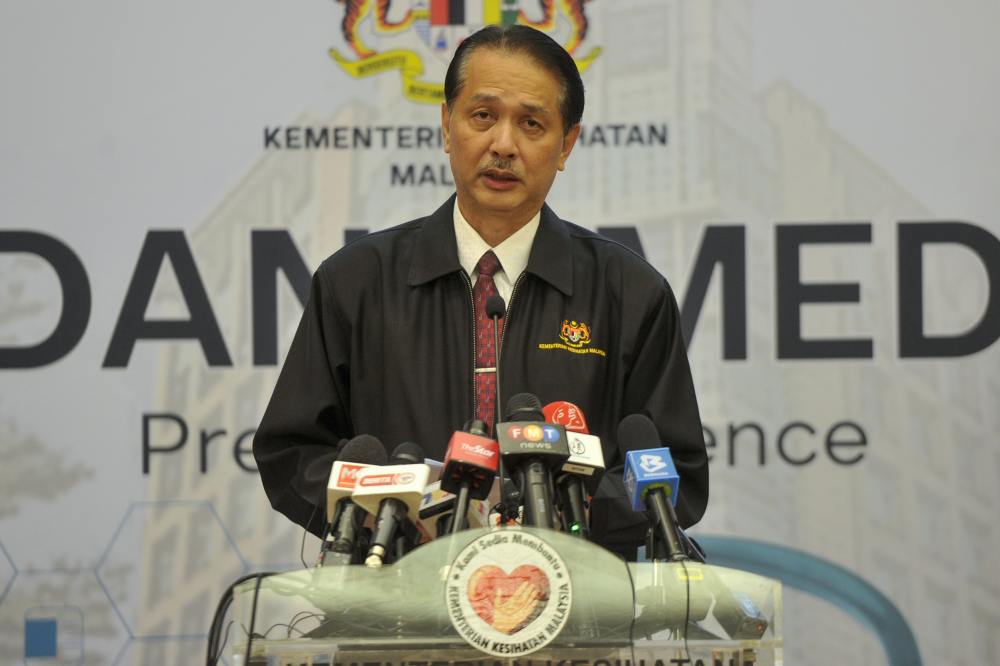 Health director-general Datuk Dr Noor Hisham Abdullah speaks during a press conference in Putrajaya April 2, 2020. u00e2u20acu2022 Picture by Shafwan Zaidon