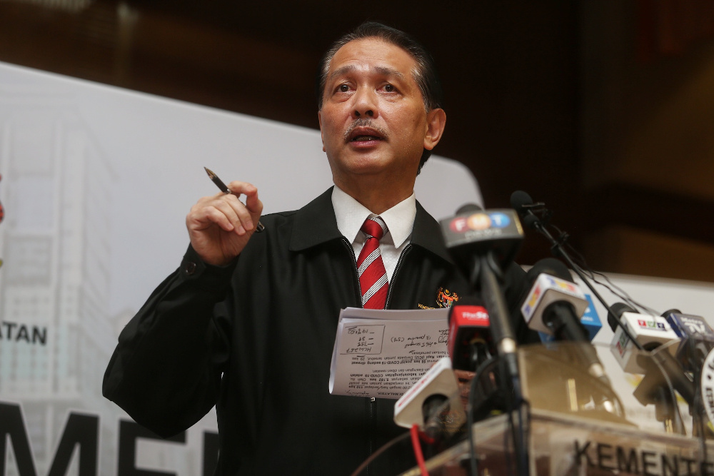 Health director-general Datuk Dr Noor Hisham Abdullah giving a press conference on Covid-19 in MOH , Putrajaya April 16, 2020. u00e2u20acu201d Picture by Choo Choy Mayn