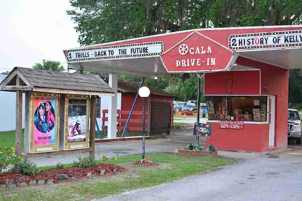 View of the entrance to the Ocala drive-in theatre in Ocala, Florida. u00e2u20acu201d AFP pic