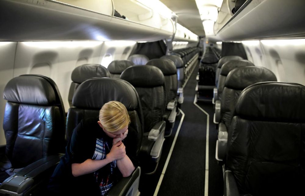A flight attendant waits for the departure of a one-passenger flight between Washington and New Orleans as the spread of coronavirus disease continues, in Washington, April 3, 2020. u00e2u20acu201d Reuters pic