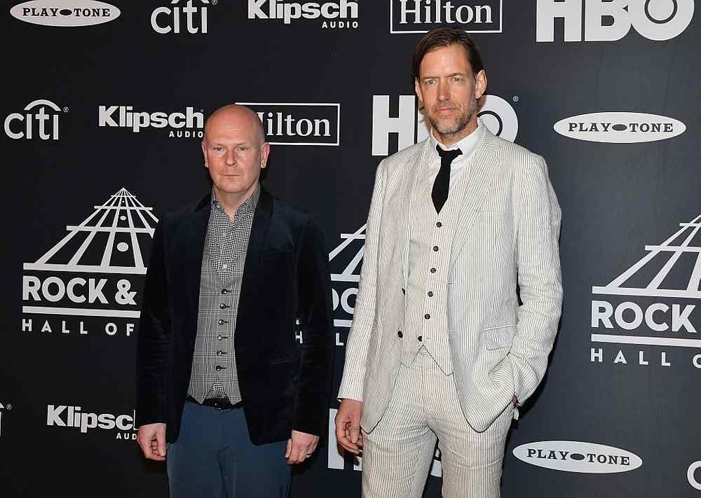 Philip Selway (left) and Ed O'Brien of Radiohead at the 34th Annual Rock & Roll Hall of Fame Induction ceremony at Barclays Center, New York March 29, 2019. u00e2u20acu201d AFP pic