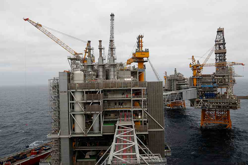 A general view of Equinor's Johan Sverdrup oilfield platforms in the North Sea, Norway December 3, 2019. u00e2u20acu201d Reuters pic