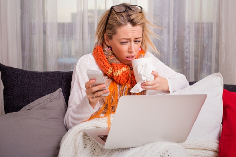 Telework when feeling ill may become more common for many, especially as people have learned during enforced lockdowns that it is possible. u00e2u20acu2022 IStock.com/AFP pic