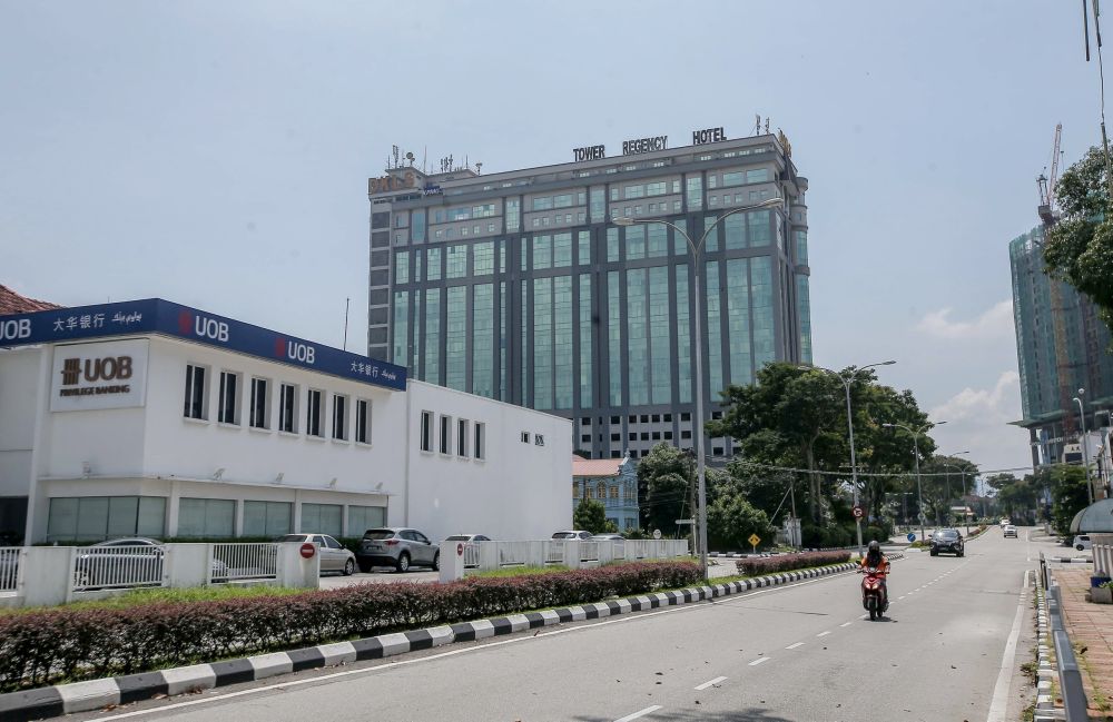 A general view of the Tower Regency Hotel and Apartments in Ipoh April 1, 2020. u00e2u20acu201d Picture by Farhan Najib