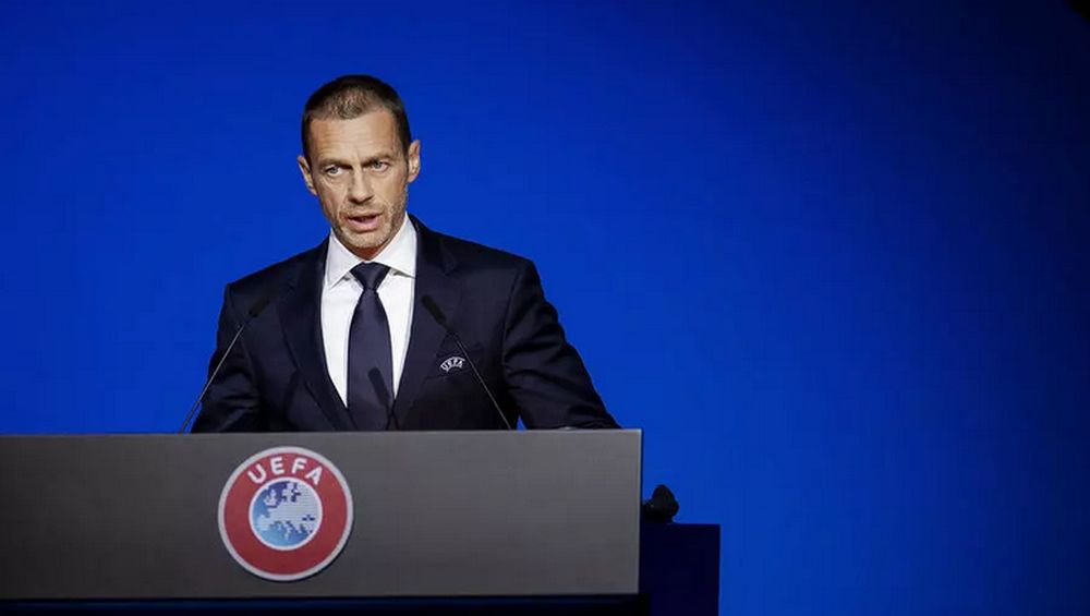 Uefa president Aleksander Ceferin speaks during the Uefa Congress in Amsterdam in March. u00e2u20acu201d AFP file pic