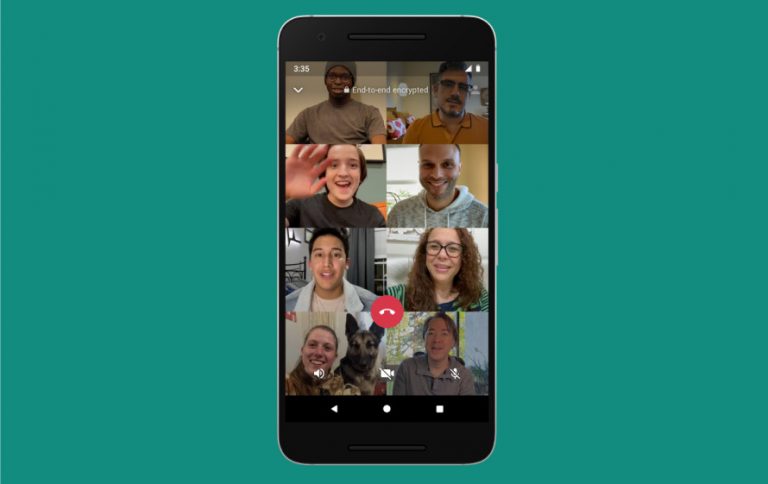 The new update will be able to give you the option to talk to eight people at once on WhatsApp group calls. u00e2u20acu2022 Picture via SoyaCincau