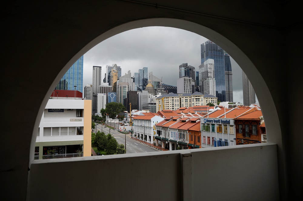 A view of an empty street during the coronavirus outbreak in Singapore April 27, 2020. u00e2u20acu201d Reuters pic