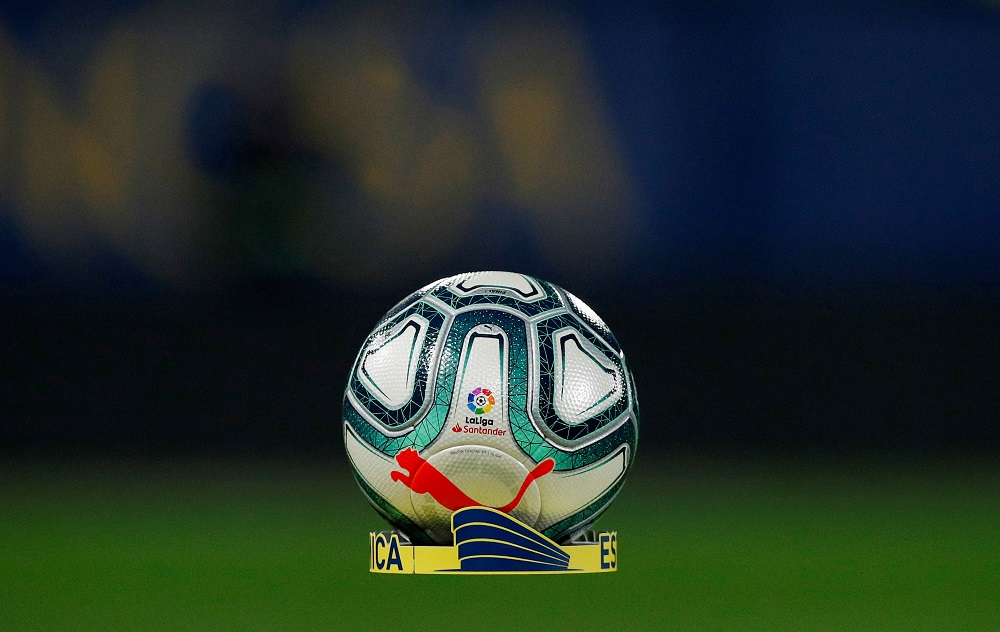 General view of the match ball before the match between Villarreal and Atletico Madrid at the Estadio de la Ceramica in Villarreal December 6, 2019. u00e2u20acu201d Reuters pic