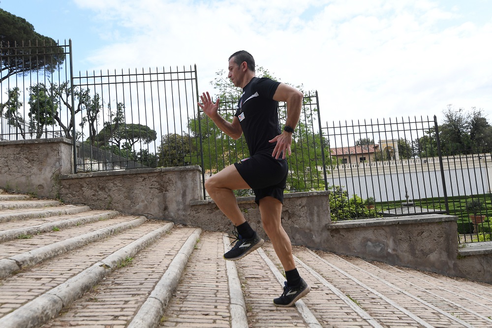 Italian football referee Daniele Doveri trains in the Villa Pamphili park in Rome as Italy begins to ease some of the restrictions of the Covid-19 lockdown allowing for individual training in Rome May 12, 2020. u00e2u20acu201d Reuters pic