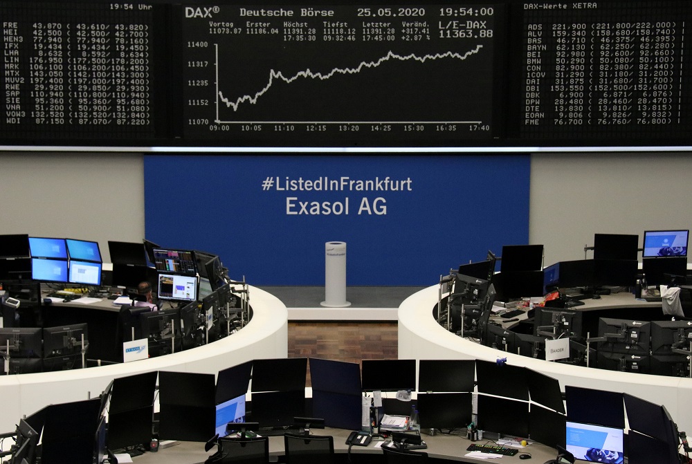 The German share price index DAX graph is pictured at the stock exchange in Frankfurt May 25, 2020. u00e2u20acu201d Reuters pic