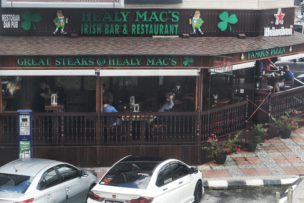 Diners dining in at Healy Macu00e2u20acu2122s on the first day of CMCO May 4, 2020. u00e2u20acu201d Picture by Choo Choy May
