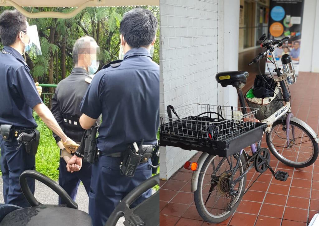 The police said that the 61-year-old fled the scene on his bicycle before the policeu00e2u20acu2122s arrival. Police officers then quickly established his identity and arrested him within 1.5 hours of the incident. u00e2u20acu201d TODAY pic