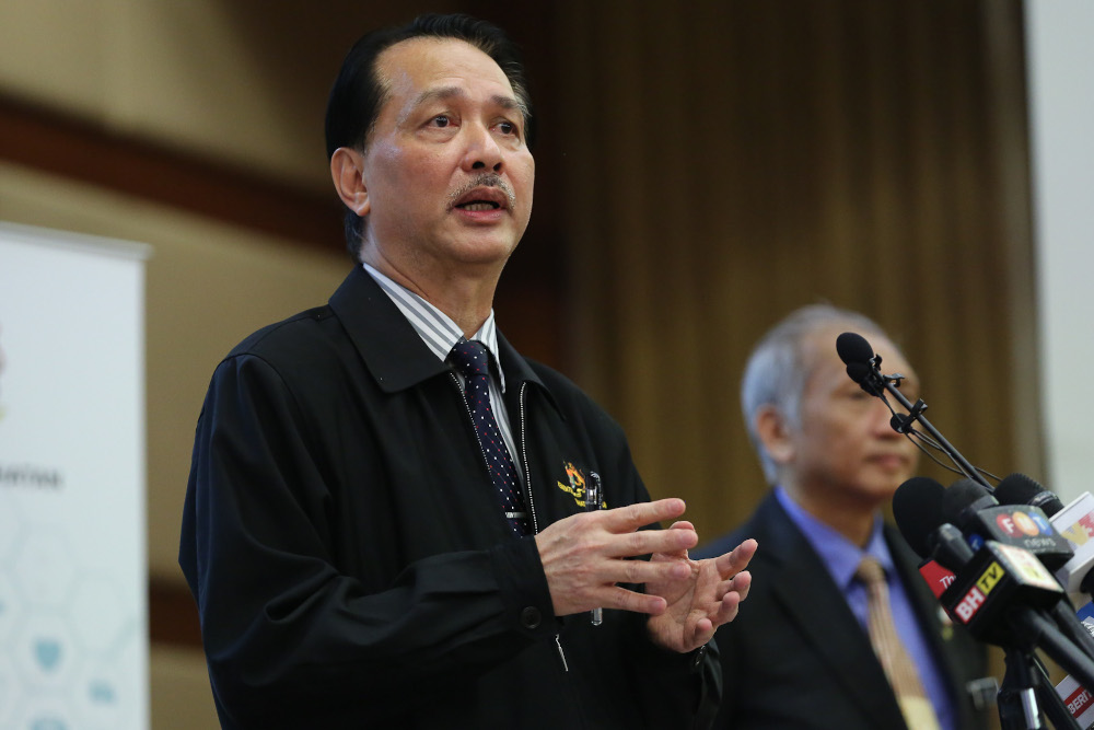 Health director-general Datuk Dr Noor Hisham Abdullah speaks during a press conference at the Ministry of Health in Putrajaya May 5, 2020. u00e2u20acu201d Picture by Yusof Mat Isa