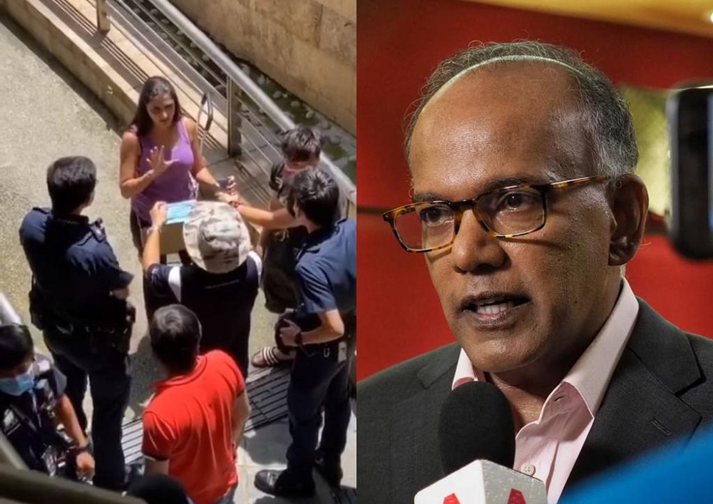 Law and Home Affairs Minister K Shanmugam, in a Facebook post on May 4, 2020, painted a scenario should the woman end up infecting someone with the coronavirus that causes Covid-19. u00e2u20acu201d TODAY pic