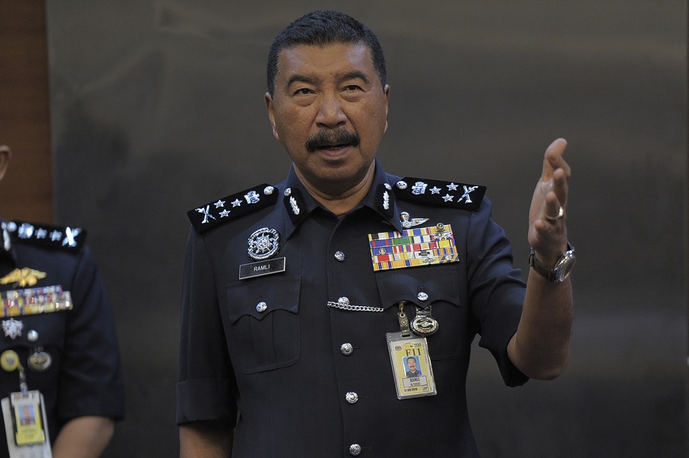Federal Narcotics Crimes Investigations Department director Commissioner Datuk Ramli Din at a press conference at Bukit Aman in Kuala Lumpur May 13, 2020. u00e2u20acu201d Picture by Shafwan Zaidon