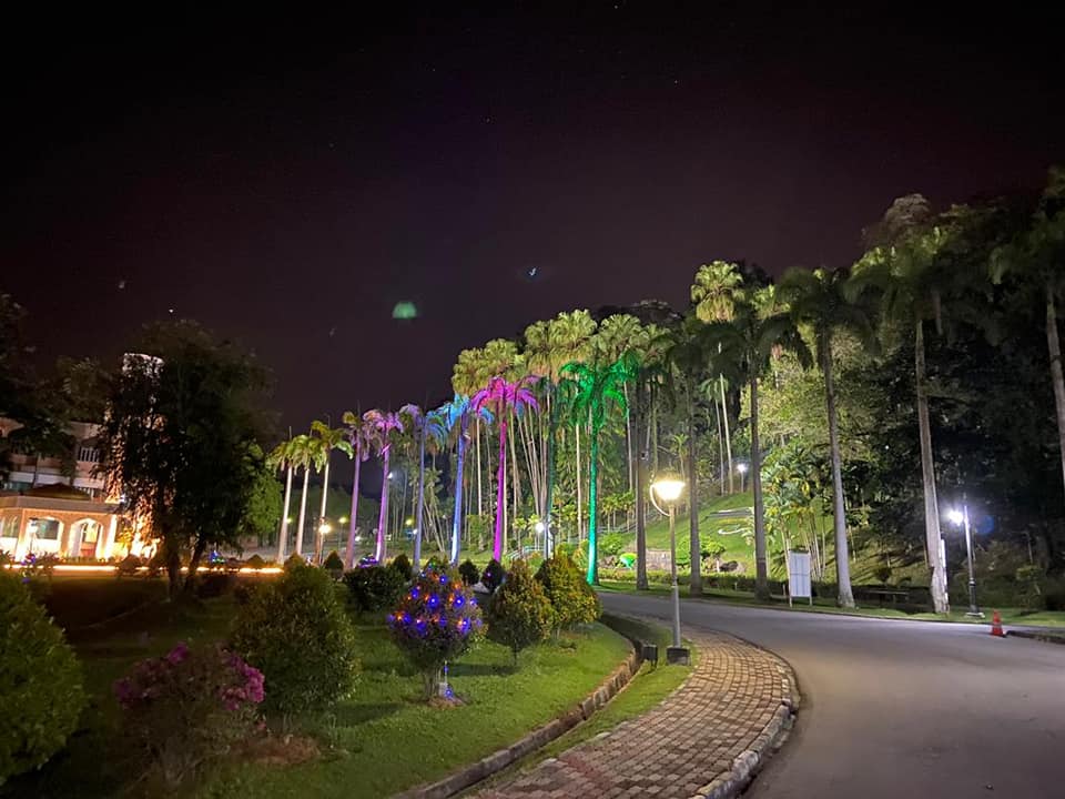 Universiti Kebangsaan Malaysia lights up its campus in Bangi to celebrate its 50th anniversary. u00e2u20acu201c Picture via Facebook/UKMOfficial