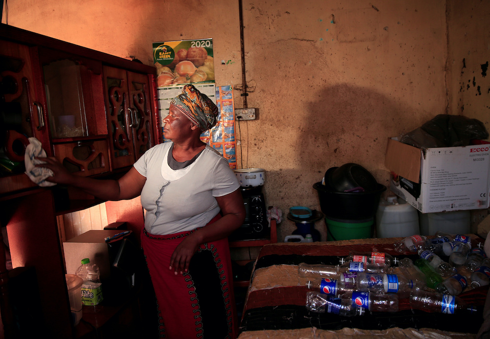 Rosemary Pamire cleans her home during a nationwide lockdown to help curb the coronavirus disease (Covid-19) spread in Harare May 9, 2020. u00e2u20acu201d Reuters pic