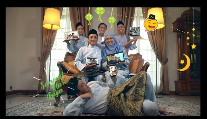 Celebrating Aidilfitri in the new normal is the general theme of most commercials this year. u00e2u20acu201dScreenshot courtesy of Youtube/TENAGAofficial nnn