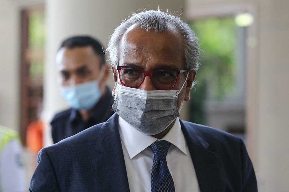 Tan Sri Muhammad Shafee Abdullah is pictured at the Kuala Lumpur High Court Complex May 20, 2020. u00e2u20acu201d Picture by Yusof Mat Isa