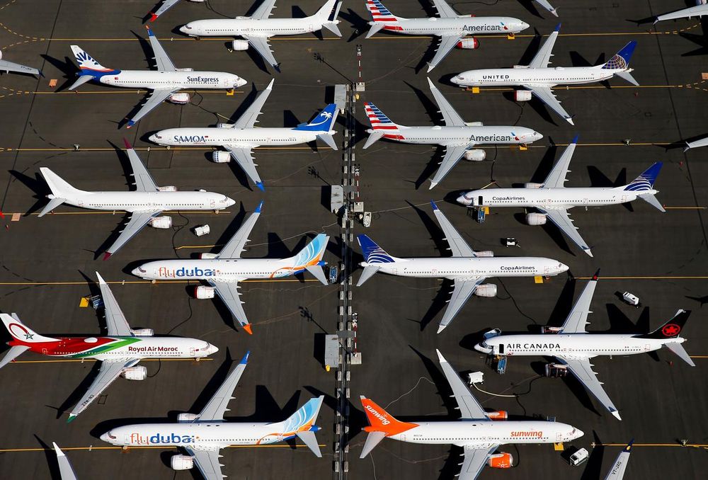 Grounded Boeing 737 MAX aircraft are seen parked in an aerial photo at Boeing Field in Seattle, Washington, US July 1, 2019. u00e2u20acu201d Reuters pic