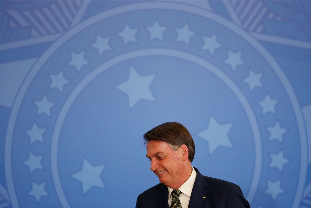 Brazilu00e2u20acu2122s President Jair Bolsonaro attends a swearing in ceremony of the new Justice Minister Andre Luiz de Almeida Mendonca, amid the Covid-19 outbreak, in Brasilia, April 29, 2020. u00e2u20acu201d Reuters pic